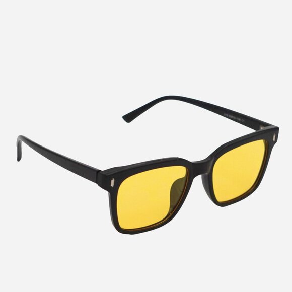 Unisex Rectangular Polarized Yellow Lenses Sunglasses - Picture 3 of 3
